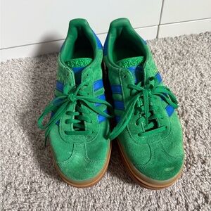 Adidas Women's Green and Blue Sneakers
